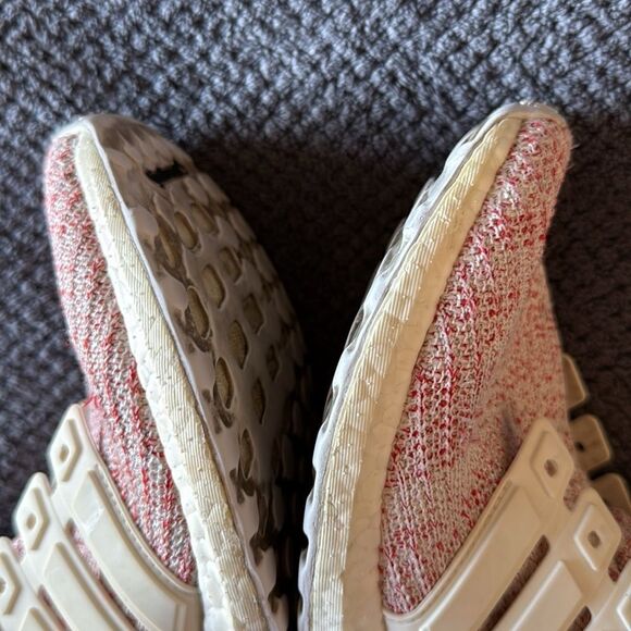 Adidas Ultraboost W Running Shoes Women’s 7.5 Cream Red Knit No Laces DB3209 - Picture 13 of 16
